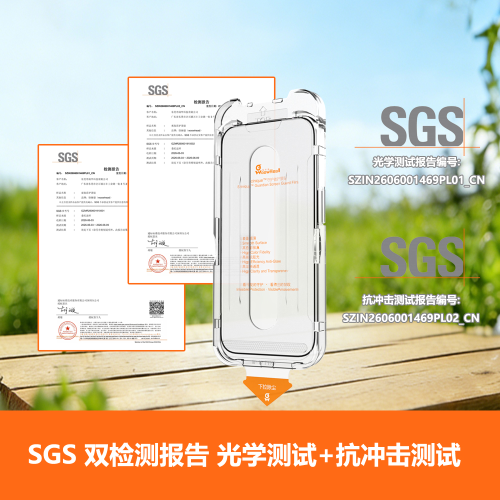 SGS 双检测报告:光学测试 PL01 + 抗冲击测试 PL02